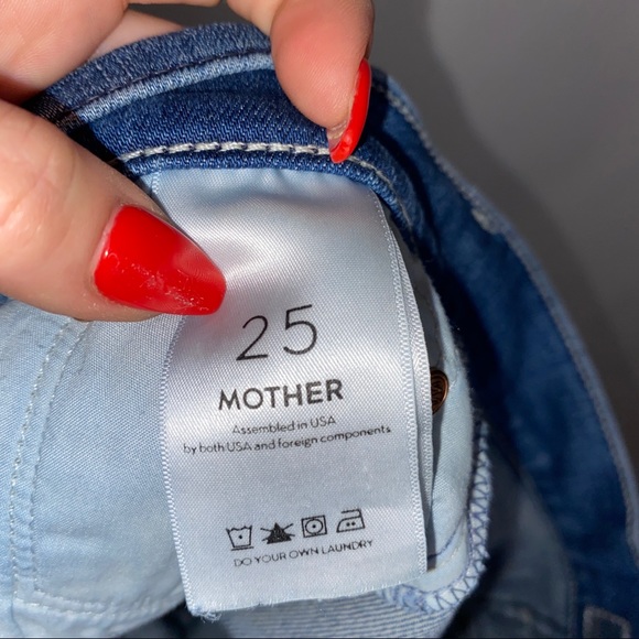 MOTHER The Dropout Distressed Jean in Graffiti Girl - Picture 9 of 11